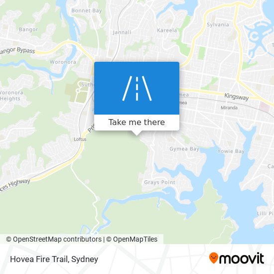 Hovea Fire Trail map