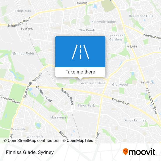Finniss Glade map
