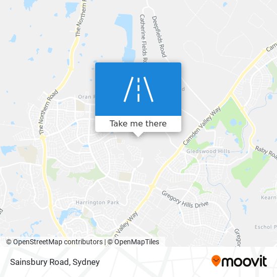 Mapa Sainsbury Road