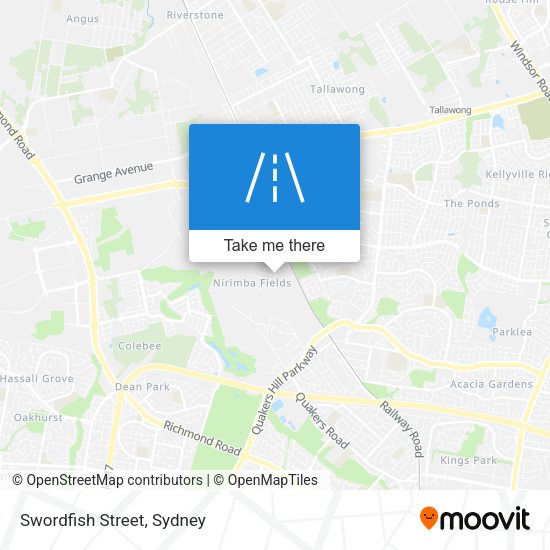 Swordfish Street map