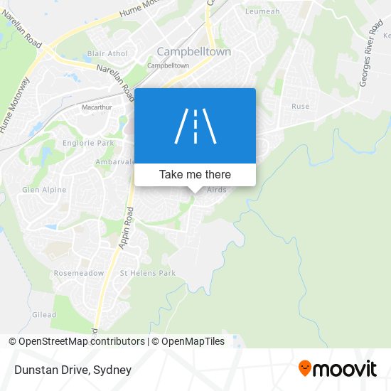 Dunstan Drive map