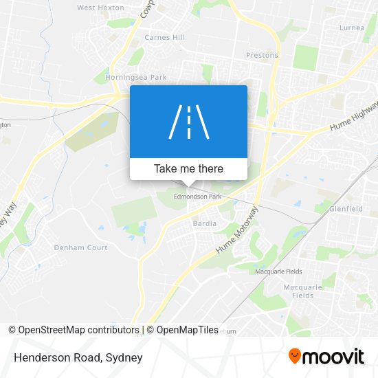 Henderson Road map