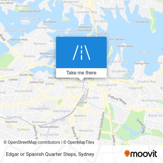 Edgar or Spanish Quarter Steps map