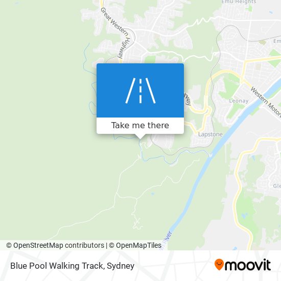 Blue Pool Walking Track map