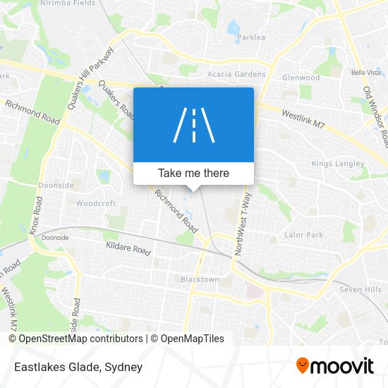 Eastlakes Glade map