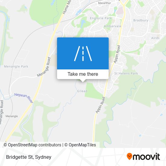 Bridgette St map