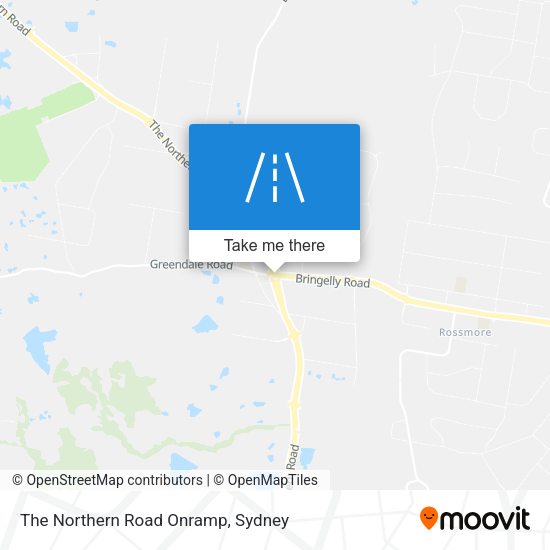 The Northern Road Onramp map