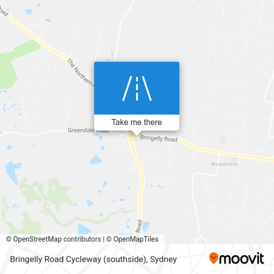 Bringelly Road Cycleway (southside) map