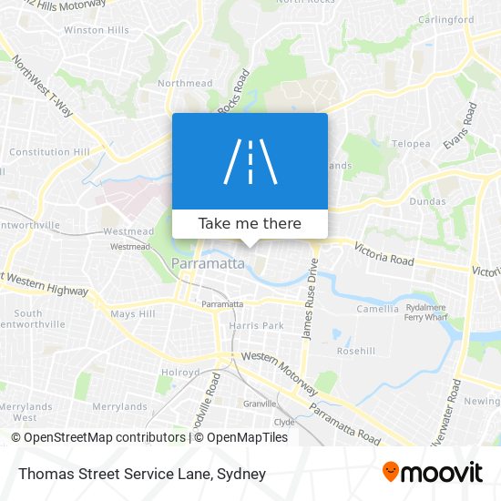 Thomas Street Service Lane map