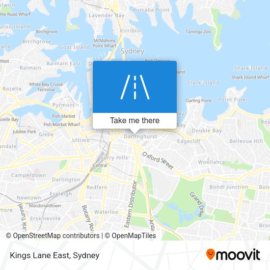 Kings Lane East map