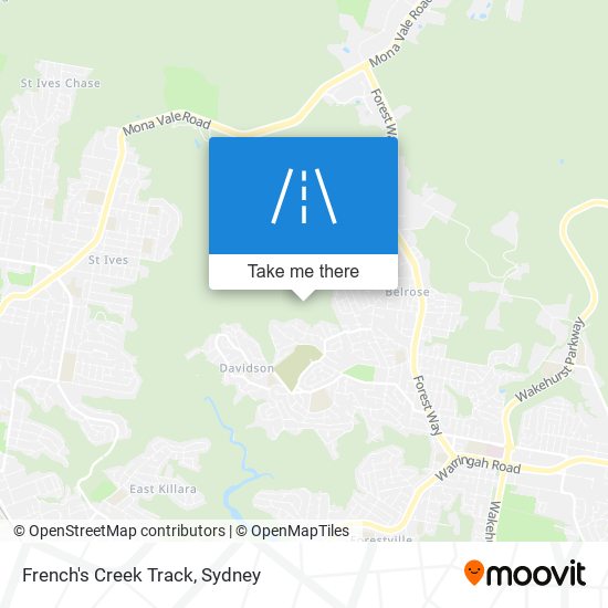 Mapa French's Creek Track