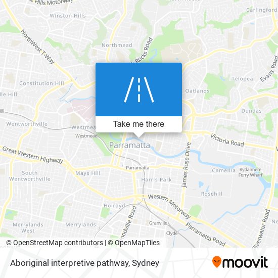 Aboriginal interpretive pathway map