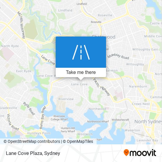 Lane Cove Plaza map