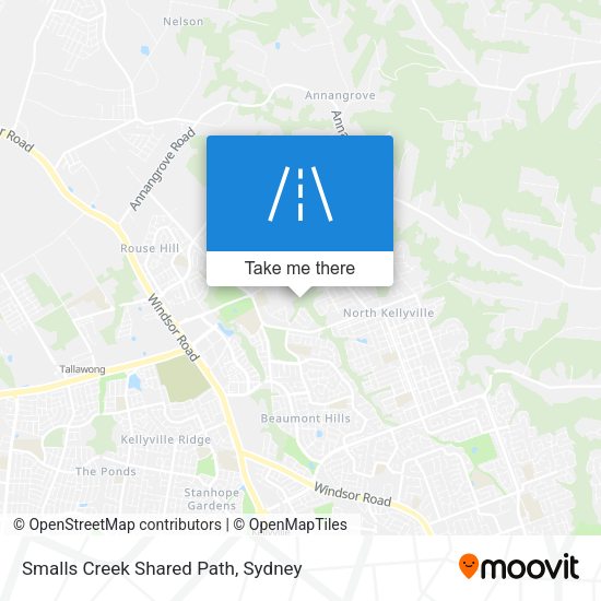 Smalls Creek Shared Path map