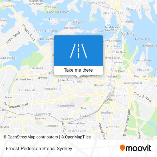 Ernest Pederson Steps map
