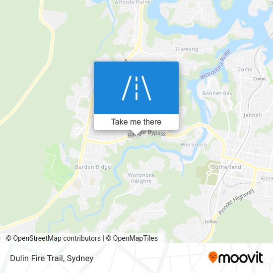 Dulin Fire Trail map