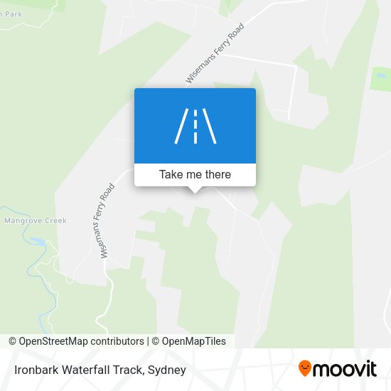 Ironbark Waterfall Track map