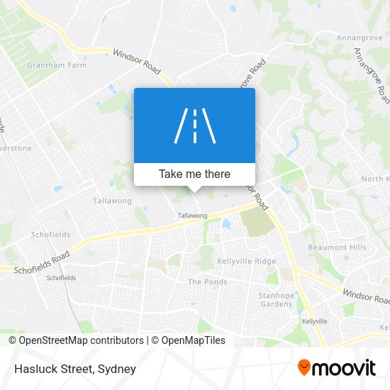 Hasluck Street map