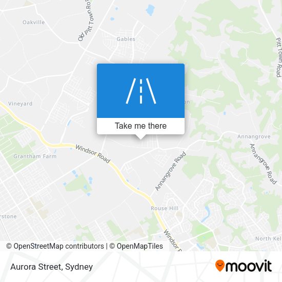 Aurora Street map