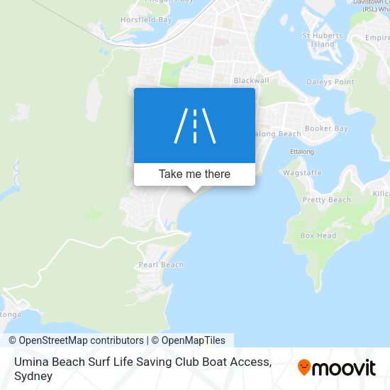 Umina Beach Surf Life Saving Club Boat Access map