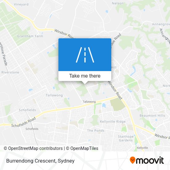 Burrendong Crescent map
