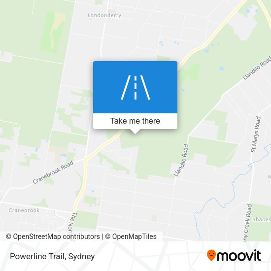 Powerline Trail map