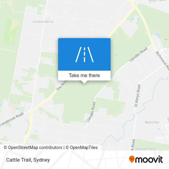 Cattle Trail map