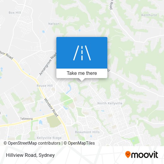 Hillview Road map