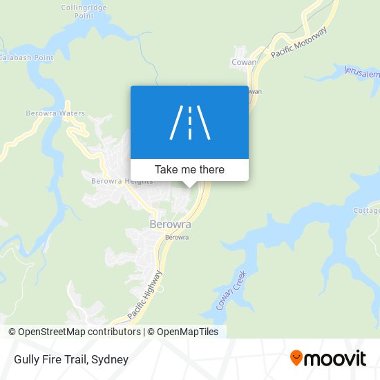 Mapa Gully Fire Trail