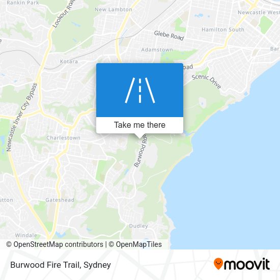 Burwood Fire Trail map