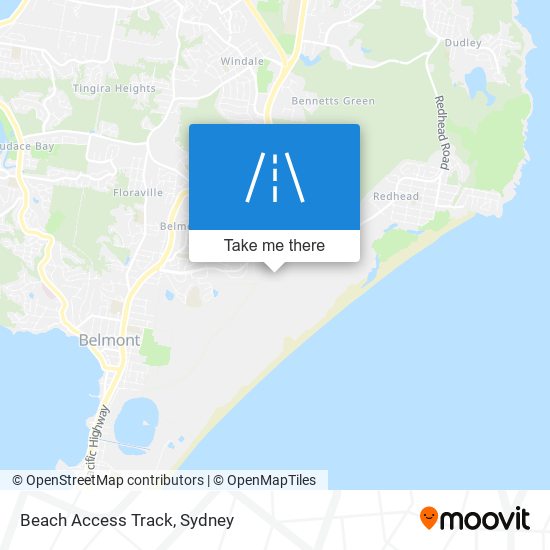 Beach Access Track map