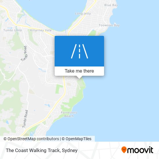 Mapa The Coast Walking Track