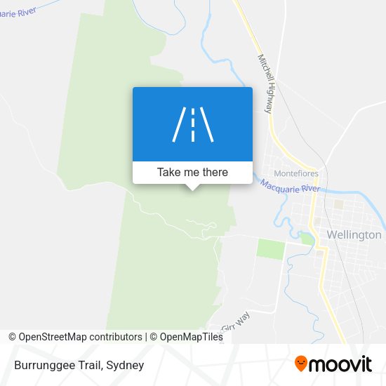 Burrunggee Trail map