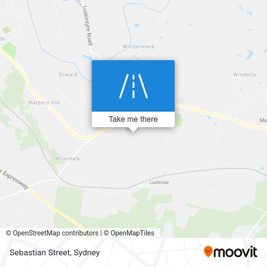 Sebastian Street map