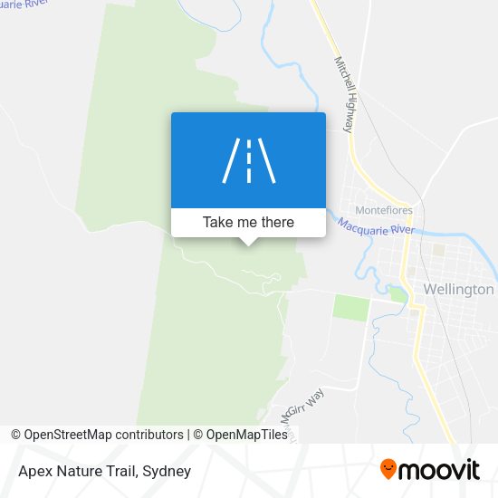 Apex Nature Trail map