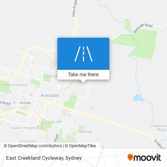 East Creekland Cycleway map