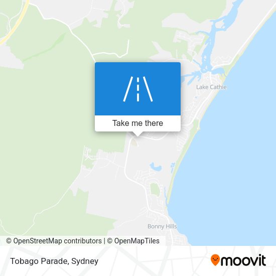 Tobago Parade map