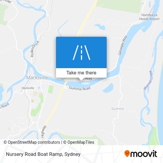 Nursery Road Boat Ramp map