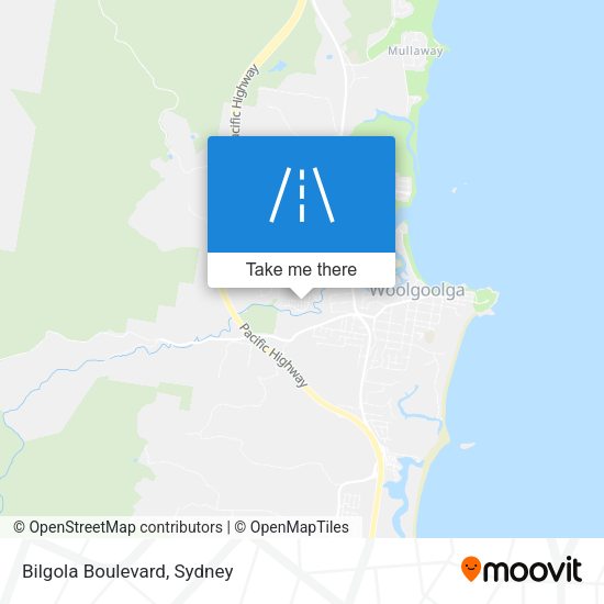 Bilgola Boulevard map