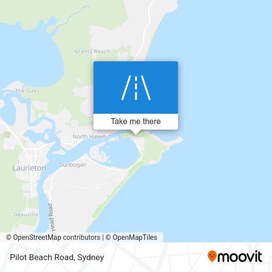 Pilot Beach Road map