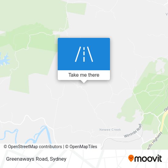 Greenaways Road map