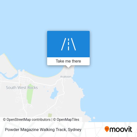 Powder Magazine Walking Track map