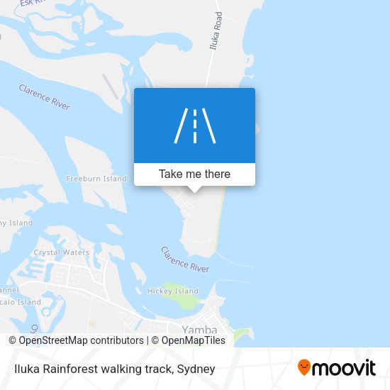 Iluka Rainforest walking track map