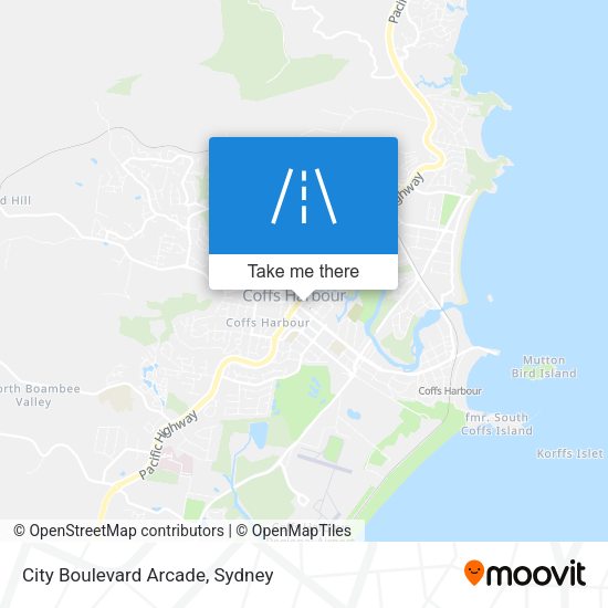 City Boulevard Arcade map
