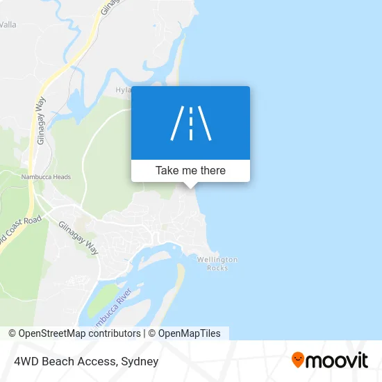 Mapa 4WD Beach Access
