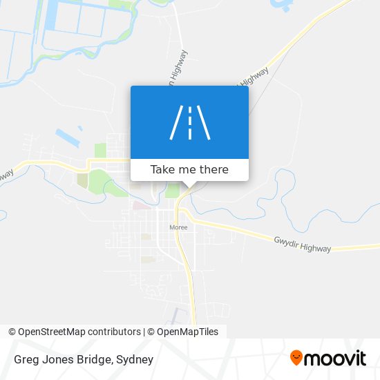 Mapa Greg Jones Bridge