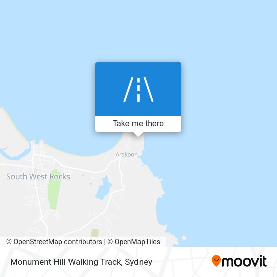 Monument Hill Walking Track map