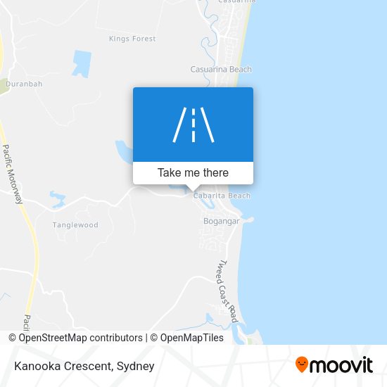 Kanooka Crescent map