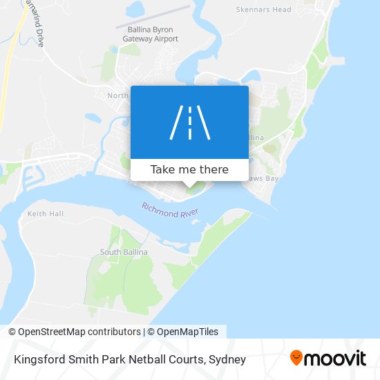 Mapa Kingsford Smith Park Netball Courts