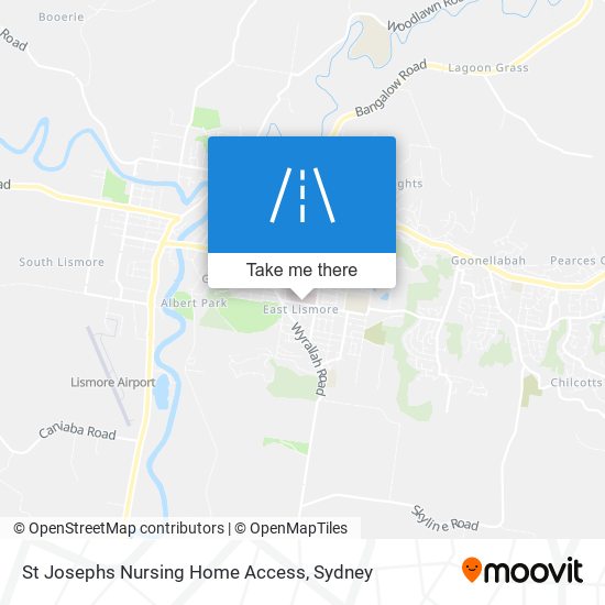 St Josephs Nursing Home Access map